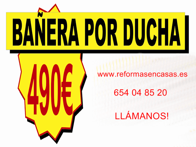 CAMBIAR BAÑERA POR DUCHA